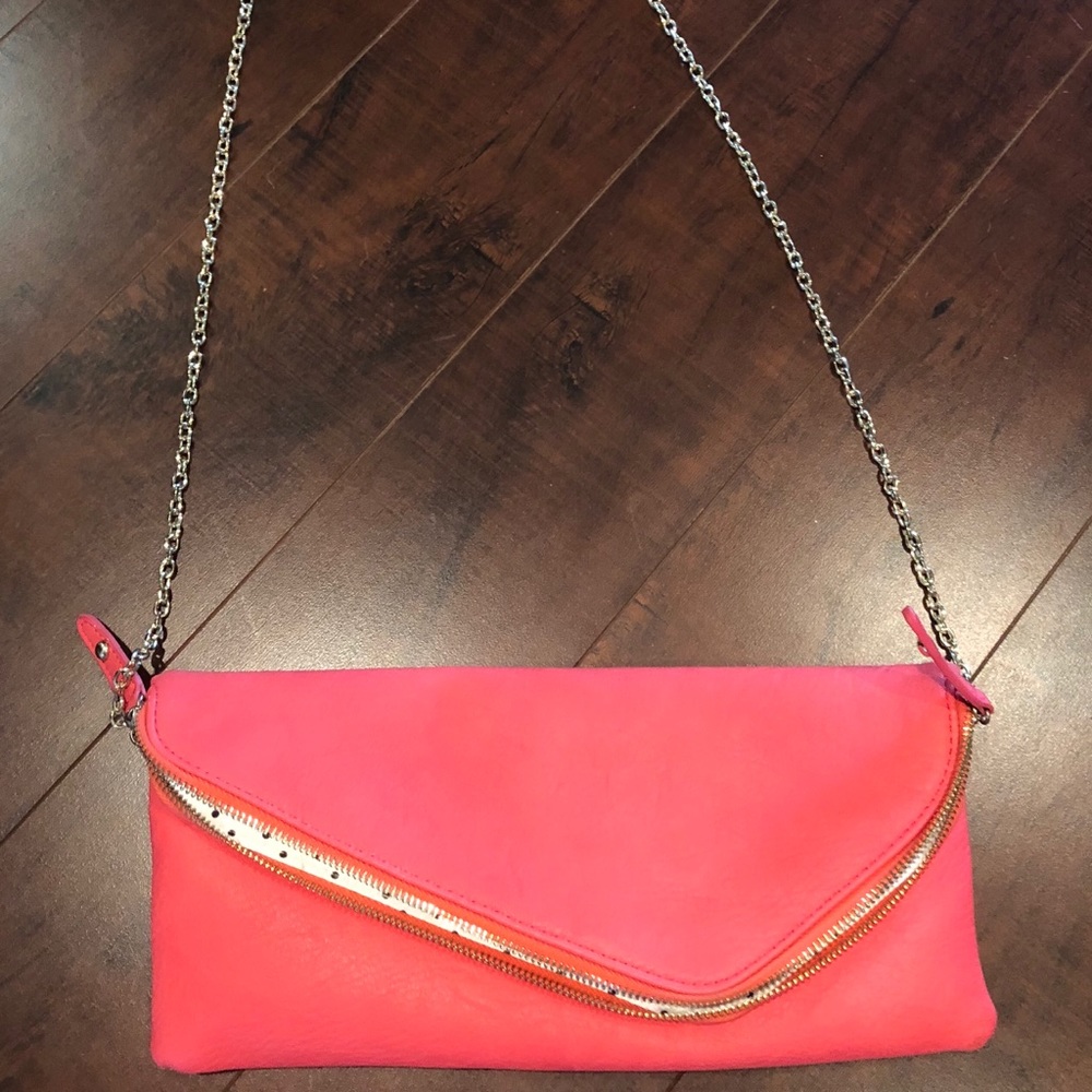 NWT Nordstrom Rack - Coral Shoulder or Clutch Bag